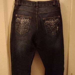 VINTAGE Y2K Rhinestone Bling Skinny Jeans Size 7